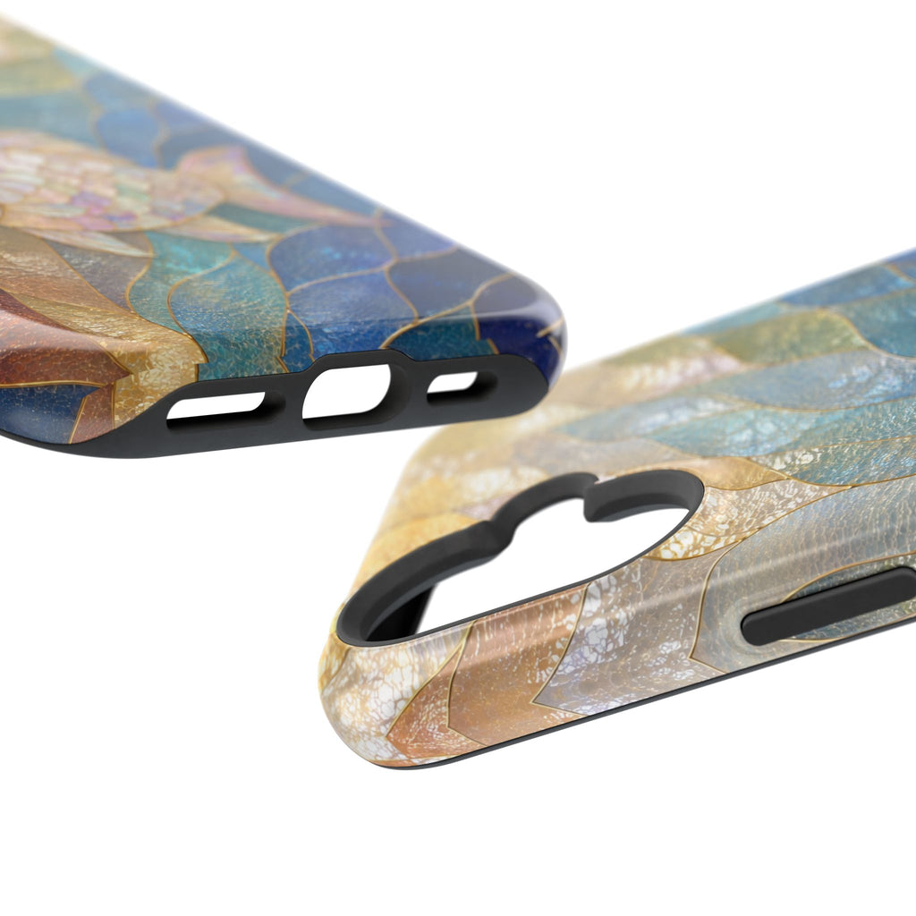Fish Mosaic Magnetic Phone Case — Impact-Resistant Ocean Art