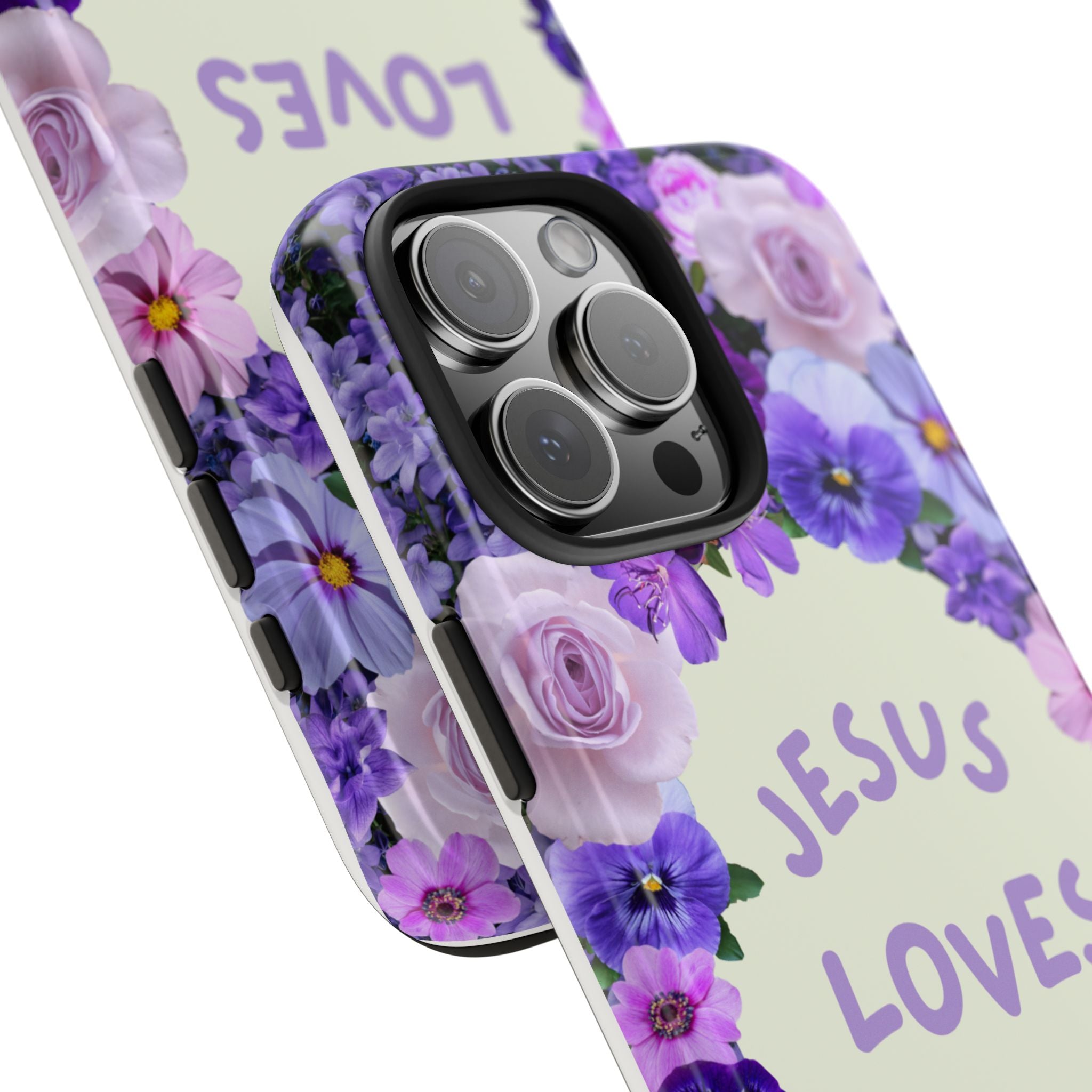 JESUS LOVES YOU Phone Case (Purple)