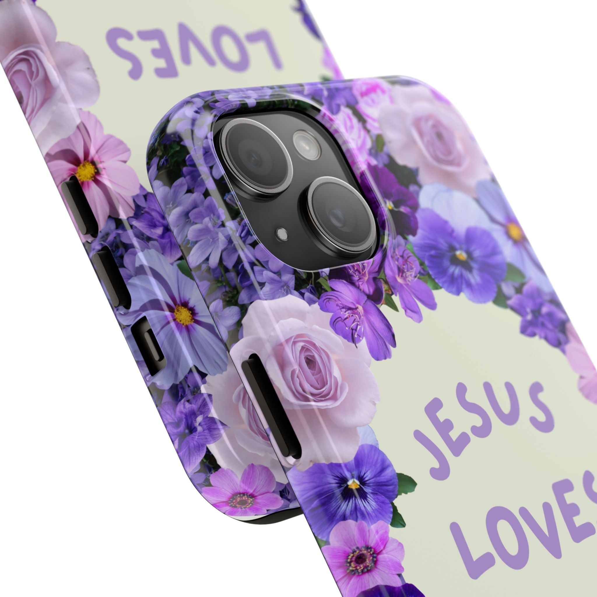 JESUS LOVES YOU Phone Case (Purple)