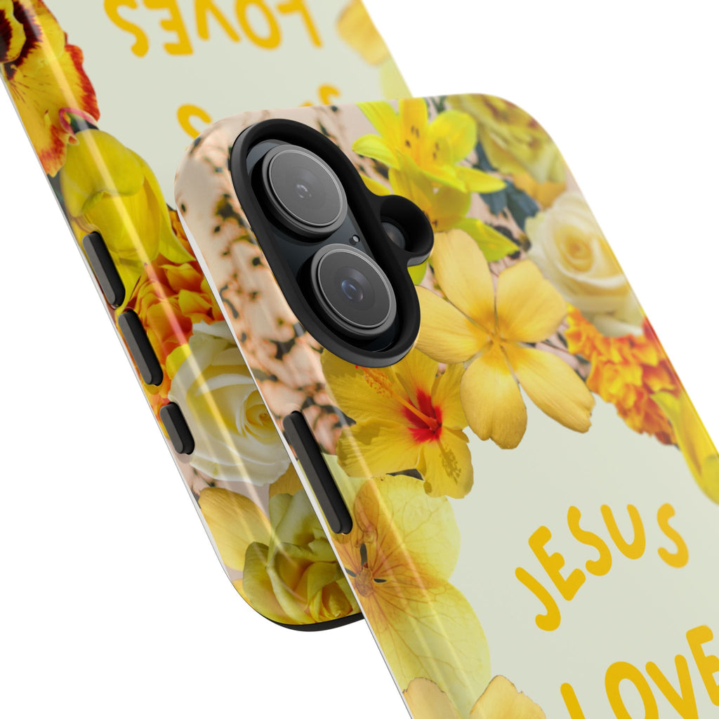 JESUS LOVES YOU Phone Case (Yellow)