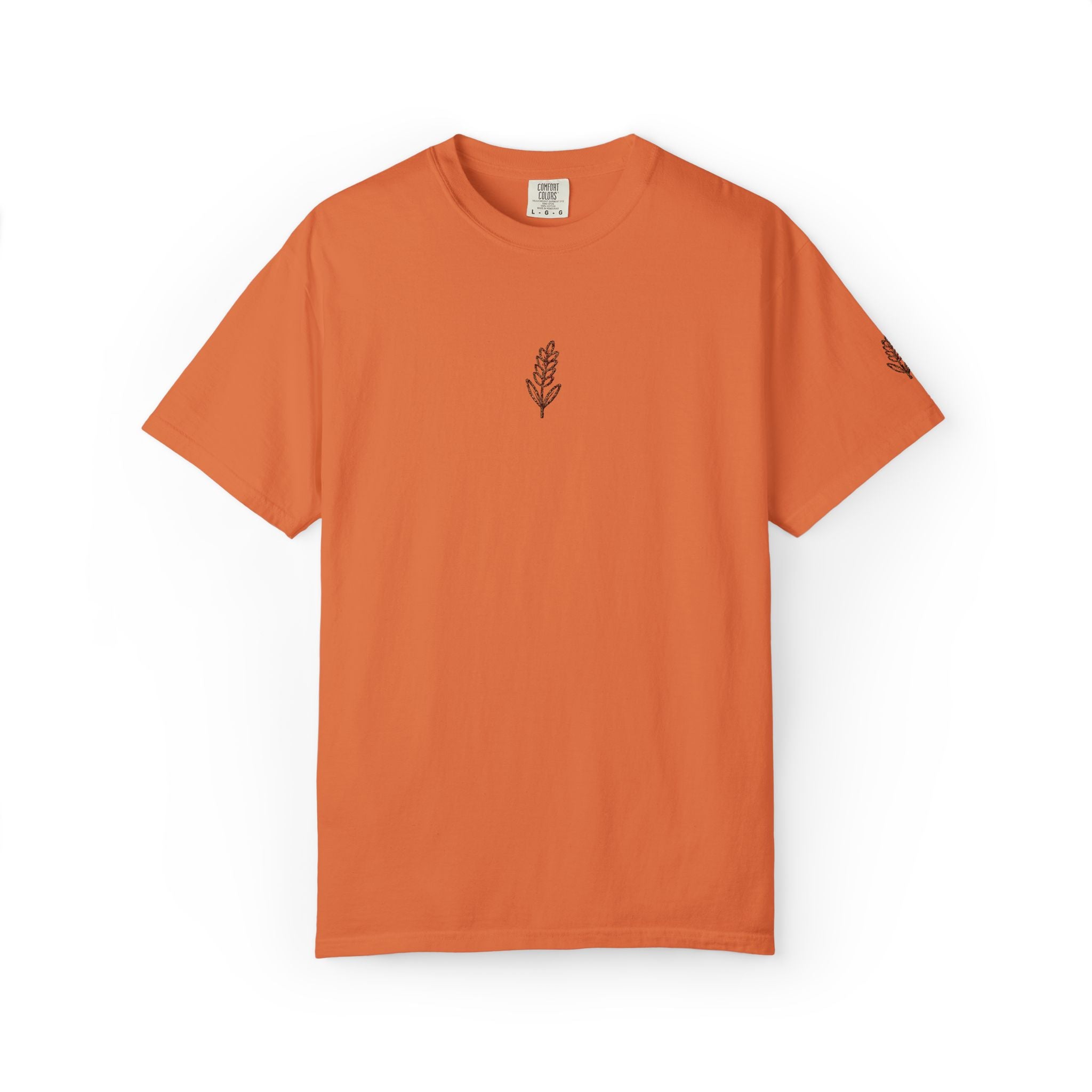 Christian Wheat Embroidered T-Shirt | Fall Comfort Colors Tee | Daily Bread Faith Shirt | Minimal Christian Fall Shirt