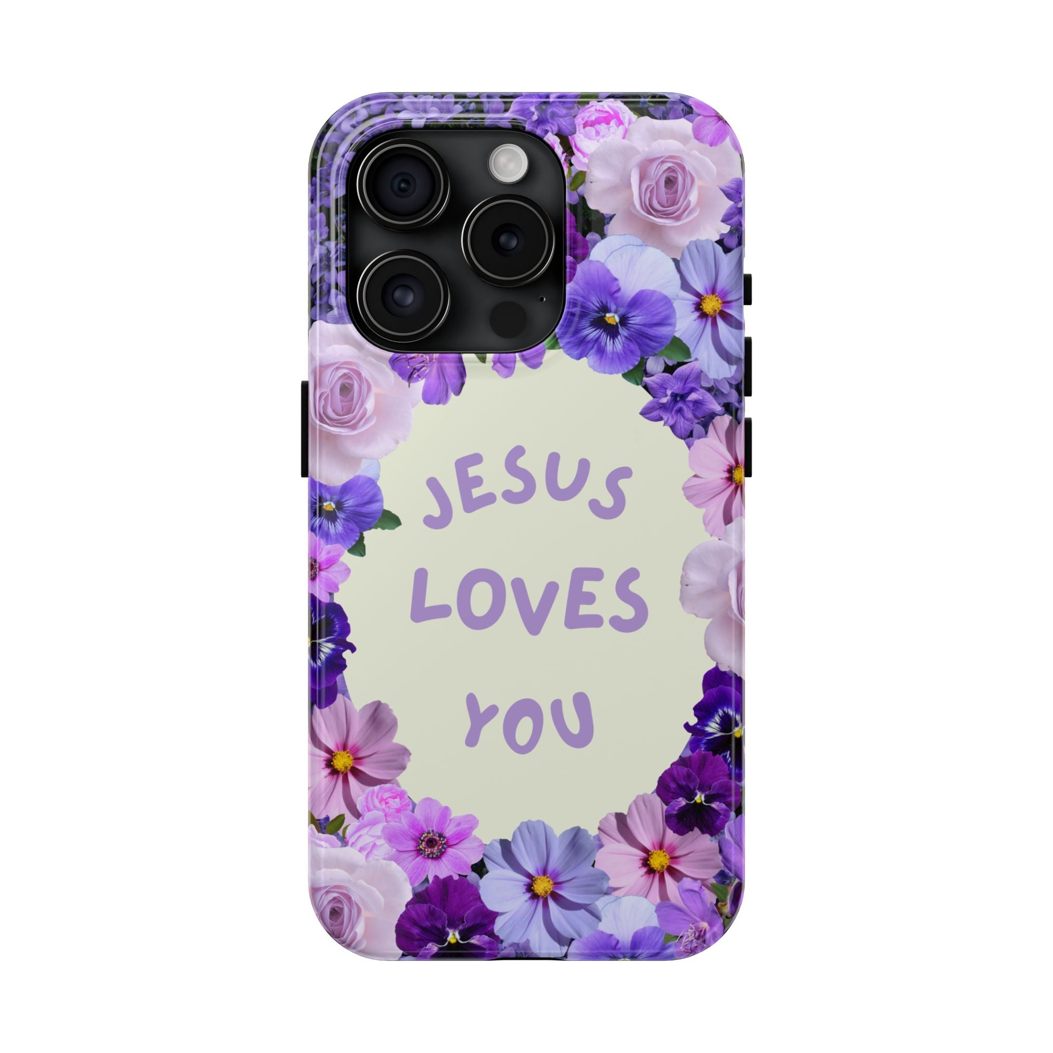 JESUS LOVES YOU Phone Case (Purple)