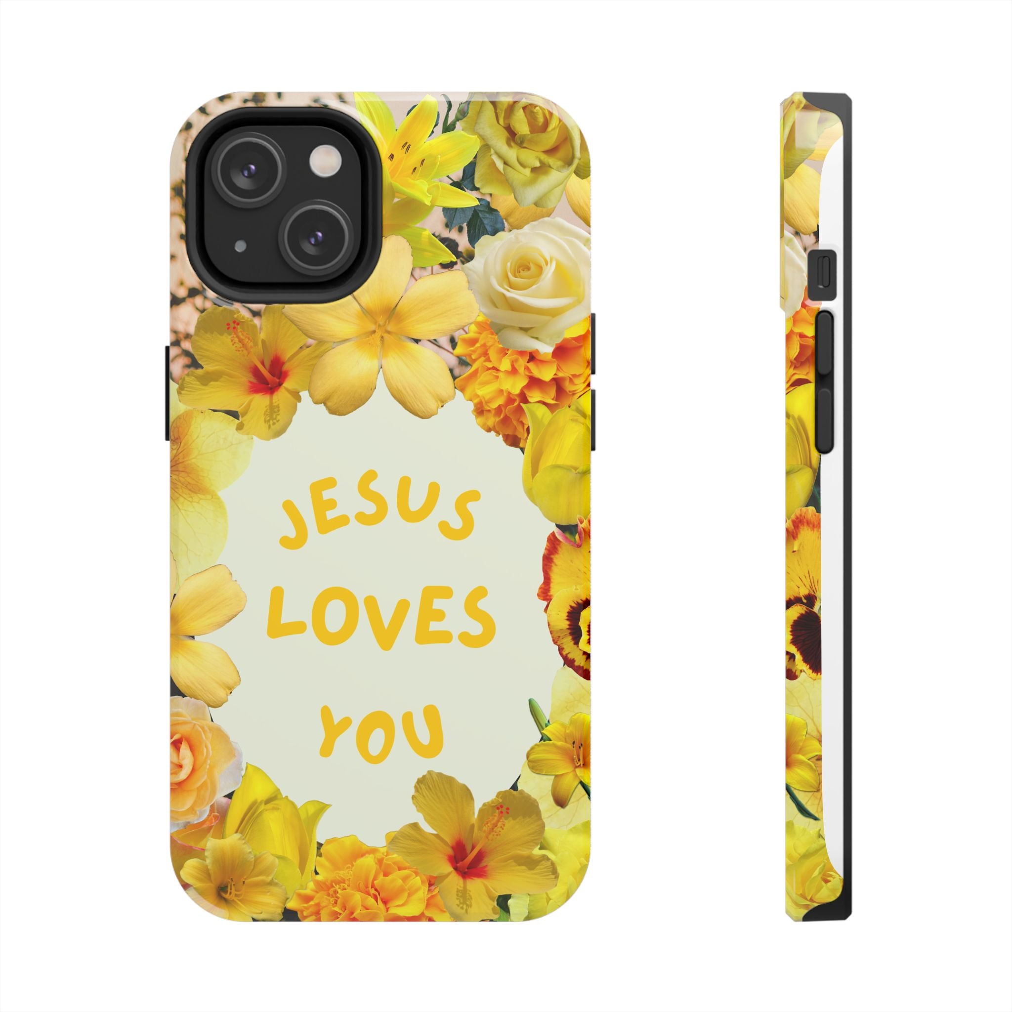 JESUS LOVES YOU Phone Case (Yellow)