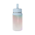 Fully Known Psalm 139 Water Bottle with Straw, 14 oz Pink Blue Ombre Reusable Bottle, Faith Gift for Girls