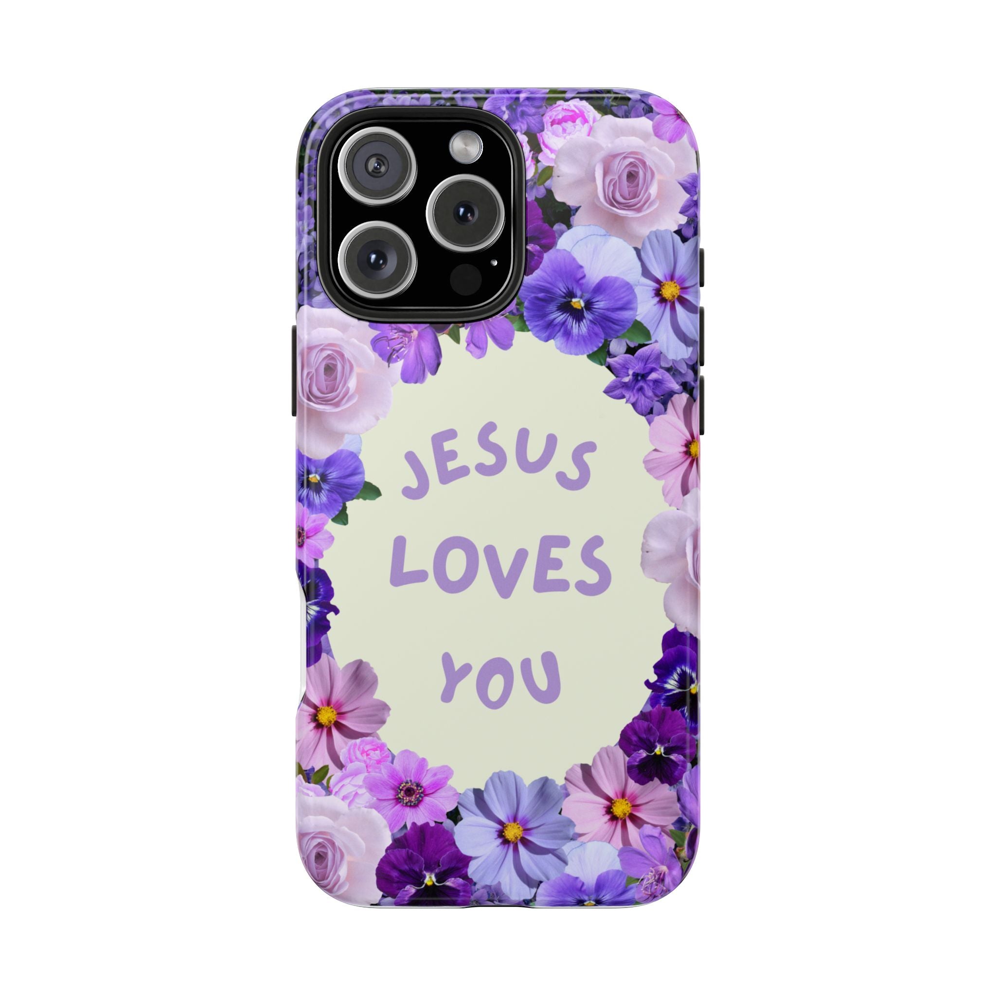 JESUS LOVES YOU Phone Case (Purple)