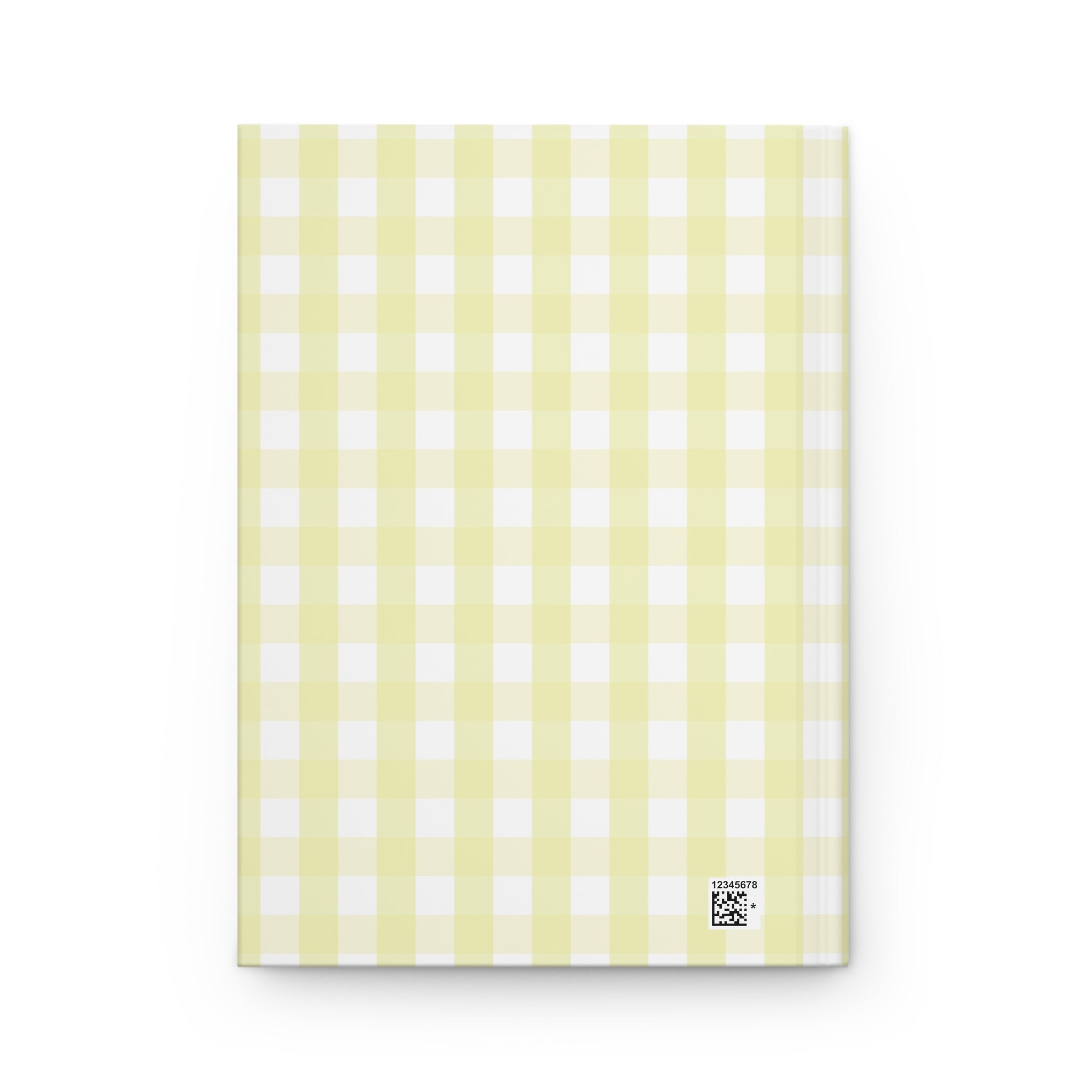 Yellow Gingham Christian Journal | Matthew 14:20 Hardcover Notebook | Bible Study Journal | Faith Gift for Women | Prayer Journal | Christian Stationery