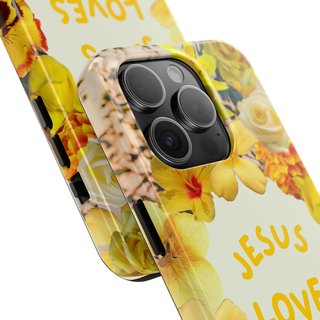 JESUS LOVES YOU Phone Case (Yellow)