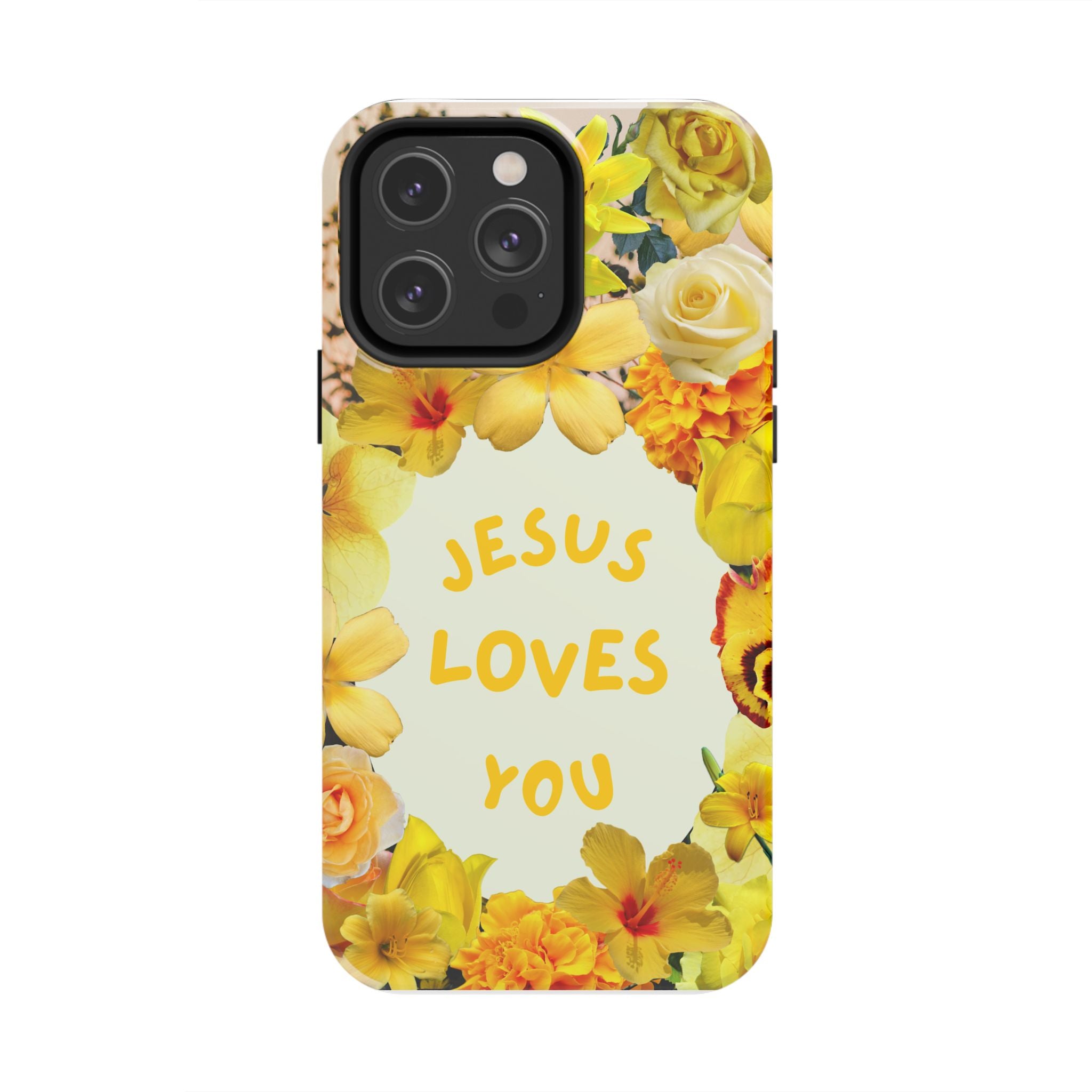 JESUS LOVES YOU Phone Case (Yellow)