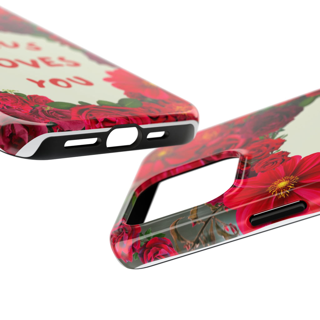 JESUS LOVES YOU Phone Case (Red)