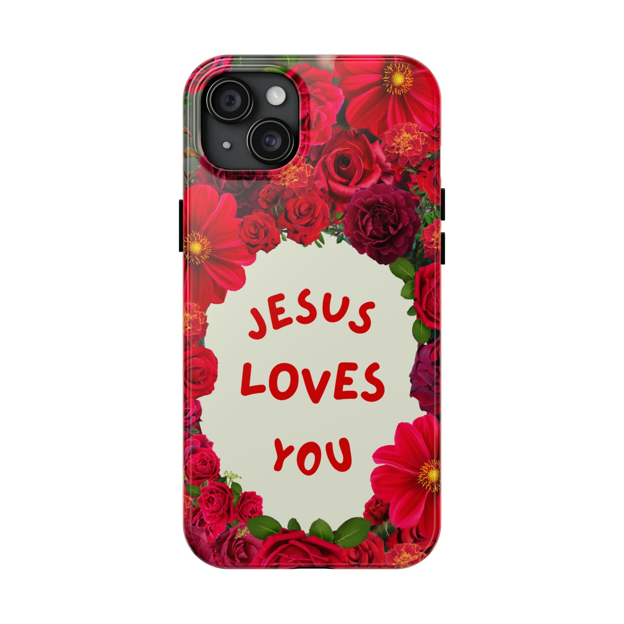 JESUS LOVES YOU Phone Case (Red)