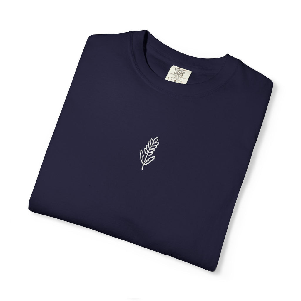 Christian Wheat Embroidered T-Shirt | Fall Comfort Colors Tee | Daily Bread Faith Shirt | Minimal Christian Fall Shirt