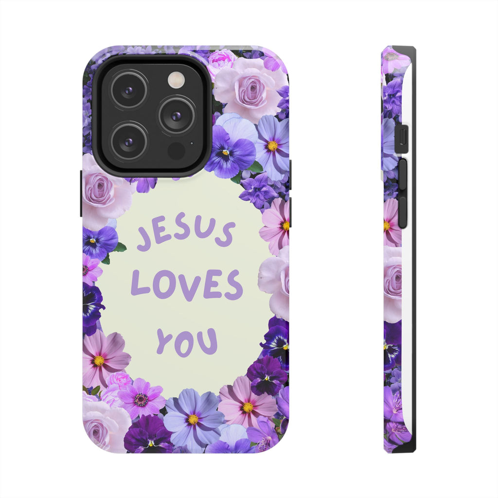 JESUS LOVES YOU Phone Case (Purple)