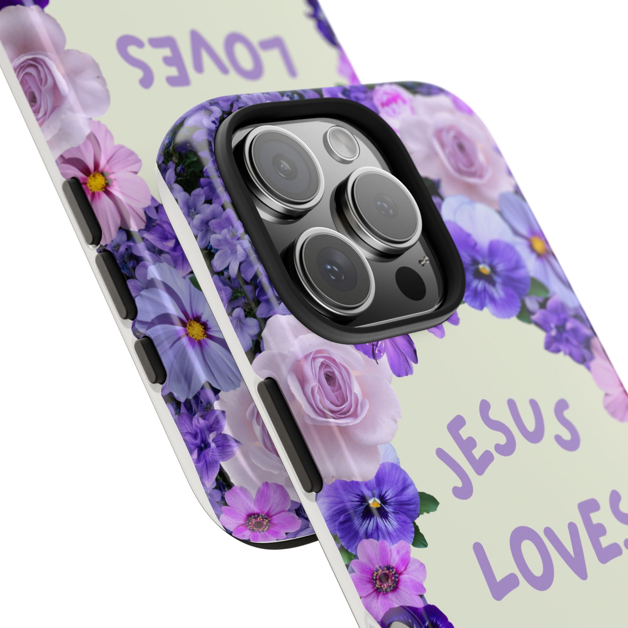 JESUS LOVES YOU Phone Case (Purple)