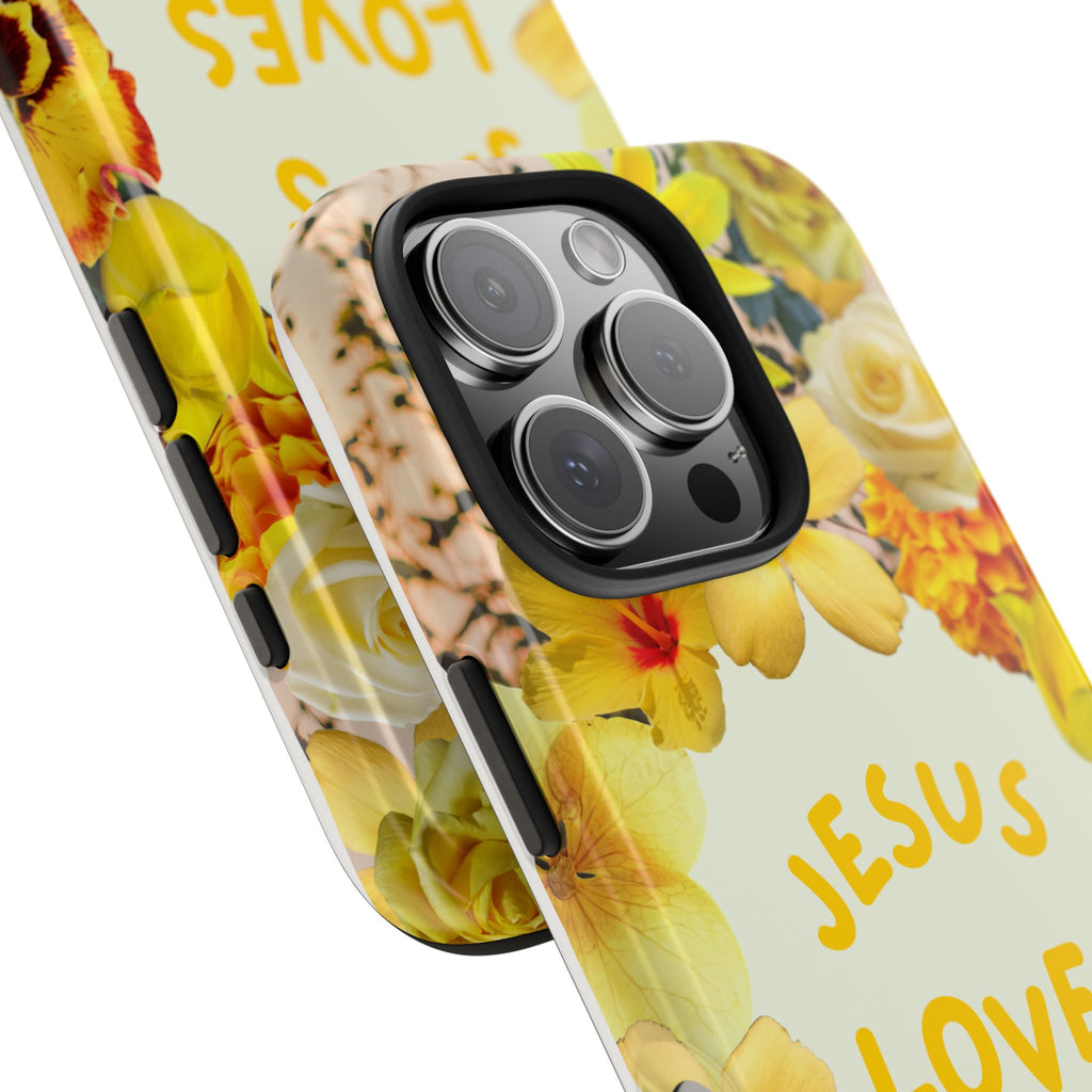 JESUS LOVES YOU Phone Case (Yellow)