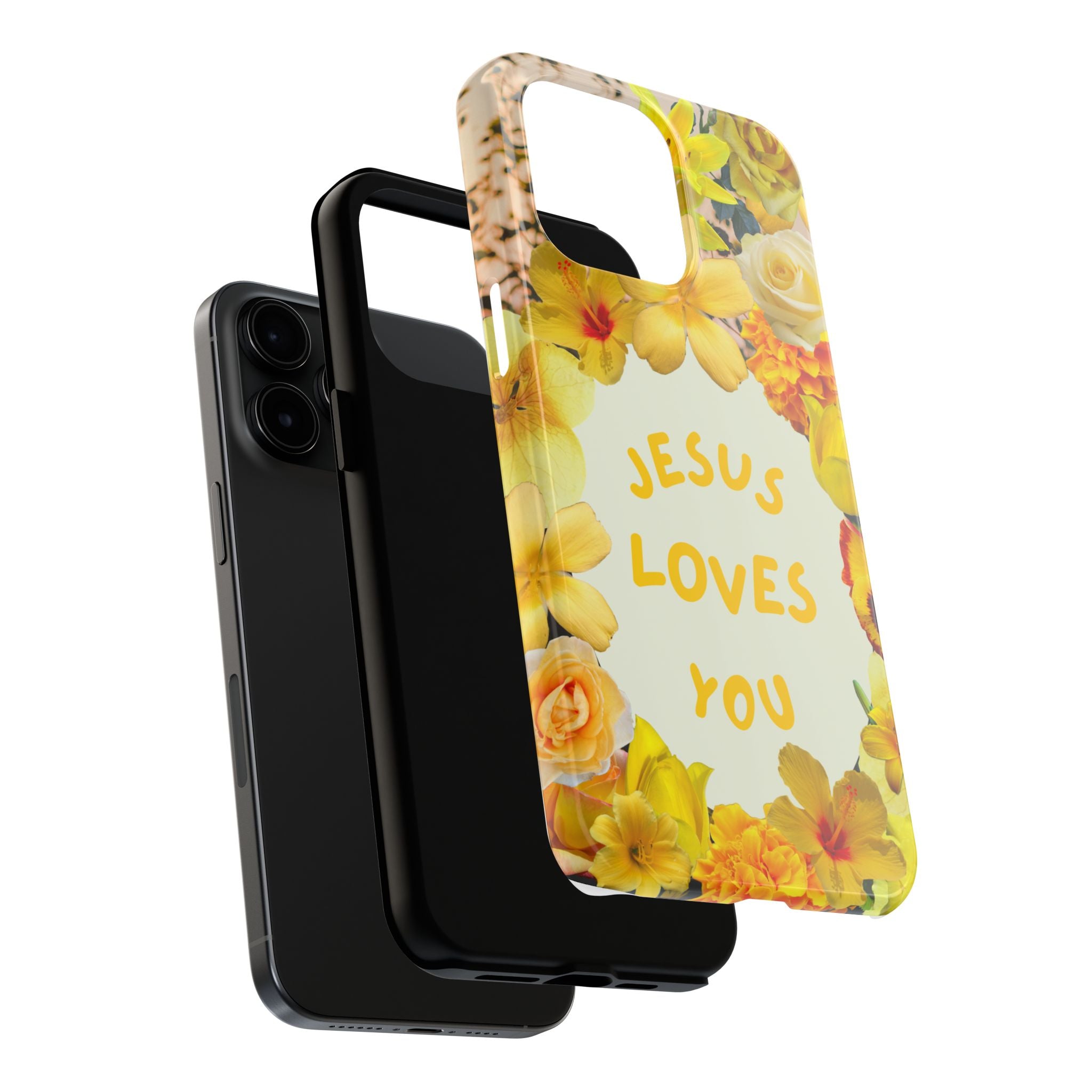 JESUS LOVES YOU Phone Case (Yellow)