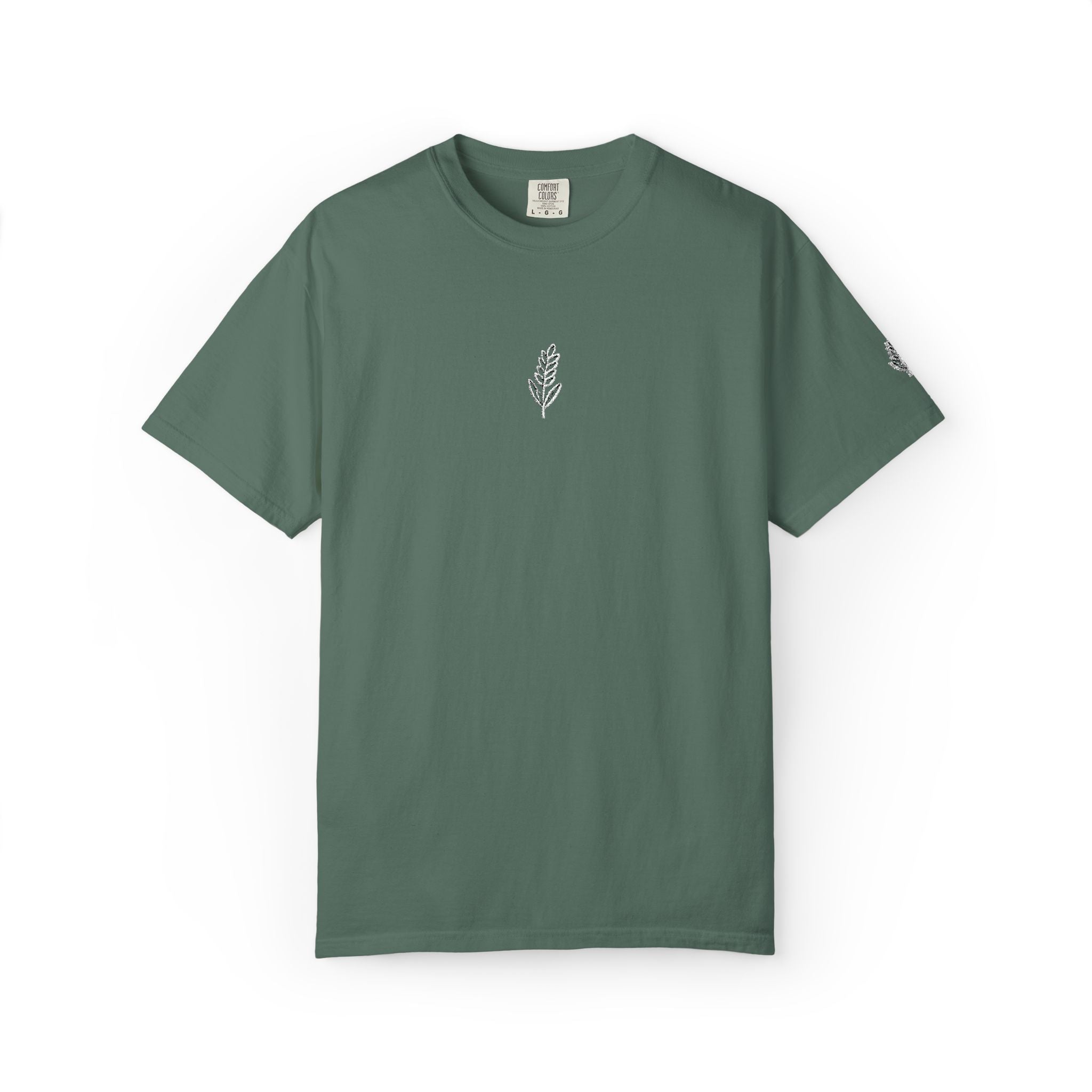 Christian Wheat Embroidered T-Shirt | Fall Comfort Colors Tee | Daily Bread Faith Shirt | Minimal Christian Fall Shirt