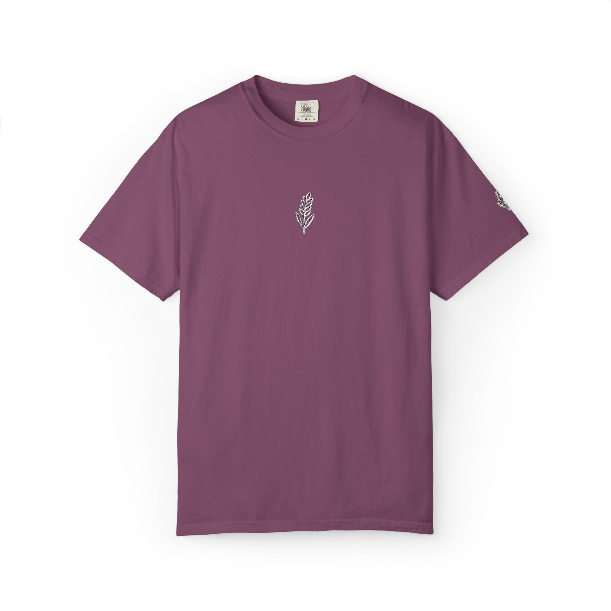 Christian Wheat Embroidered T-Shirt | Fall Comfort Colors Tee | Daily Bread Faith Shirt | Minimal Christian Fall Shirt