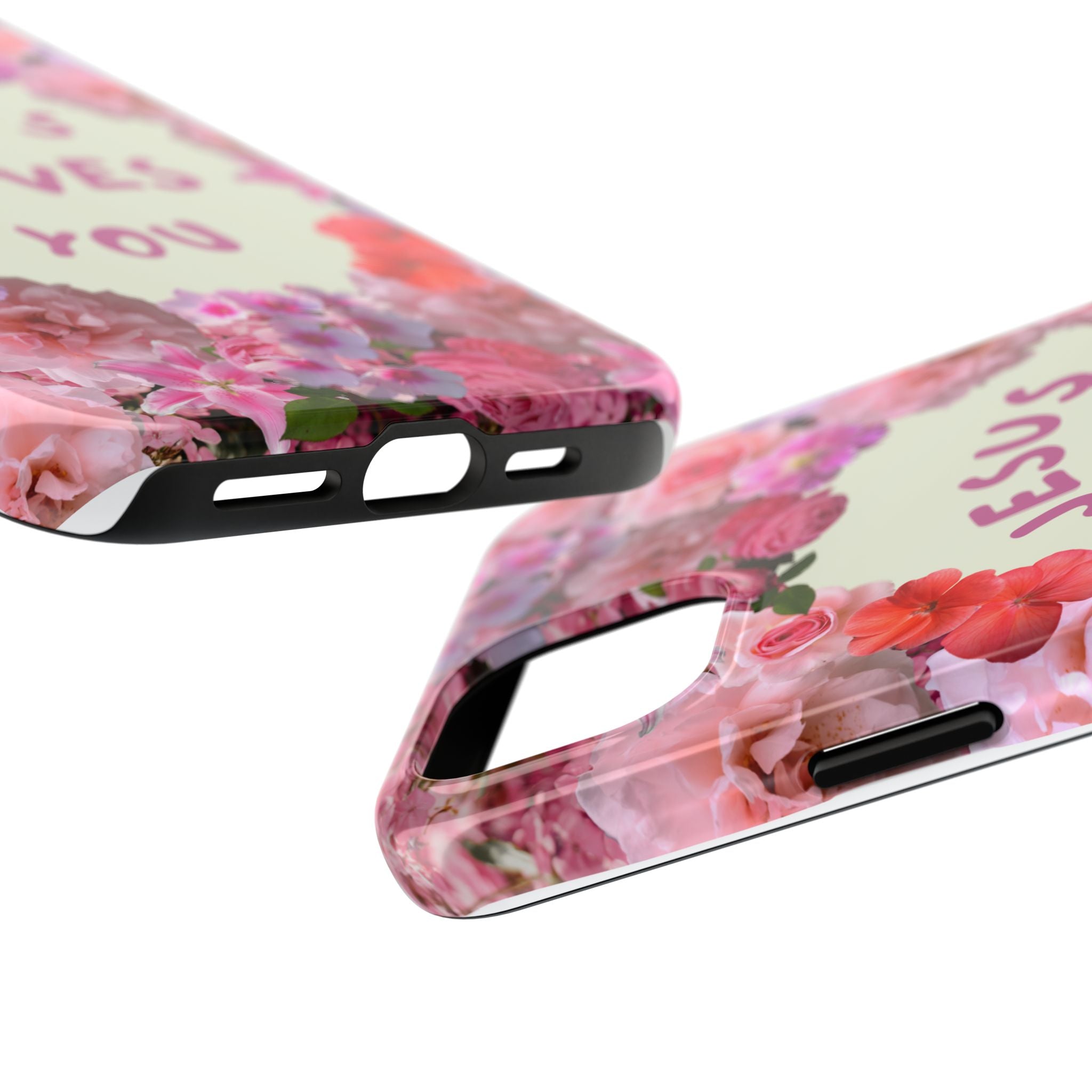 JESUS LOVES YOU Phone Case (Pink)