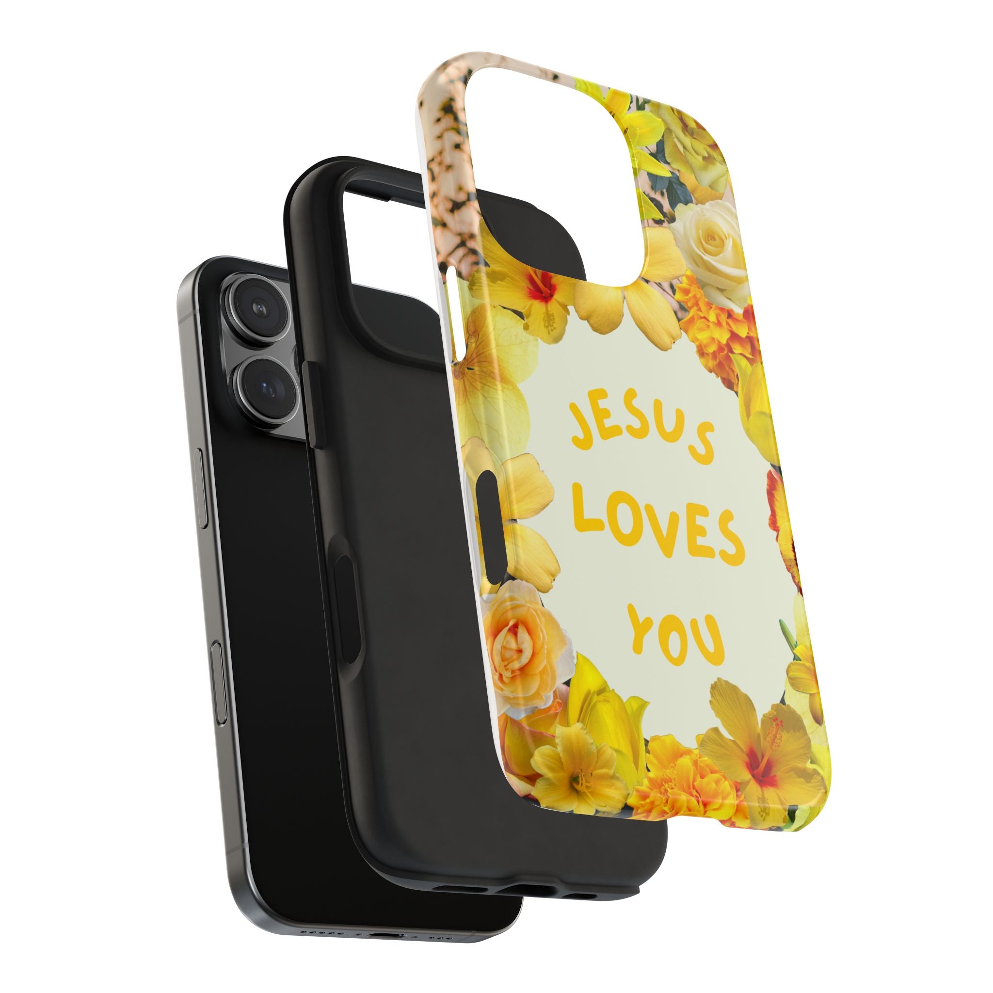 JESUS LOVES YOU Phone Case (Yellow)