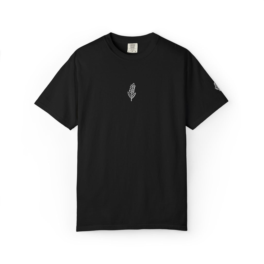 Christian Wheat Embroidered T-Shirt | Fall Comfort Colors Tee | Daily Bread Faith Shirt | Minimal Christian Fall Shirt