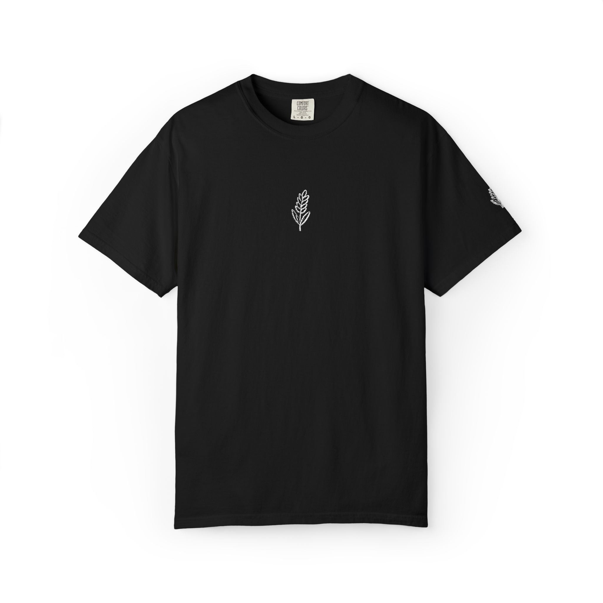 Christian Wheat Embroidered T-Shirt | Fall Comfort Colors Tee | Daily Bread Faith Shirt | Minimal Christian Fall Shirt