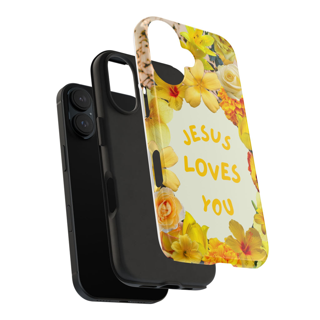JESUS LOVES YOU Phone Case (Yellow)
