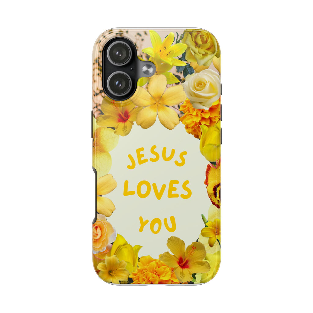 JESUS LOVES YOU Phone Case (Yellow)