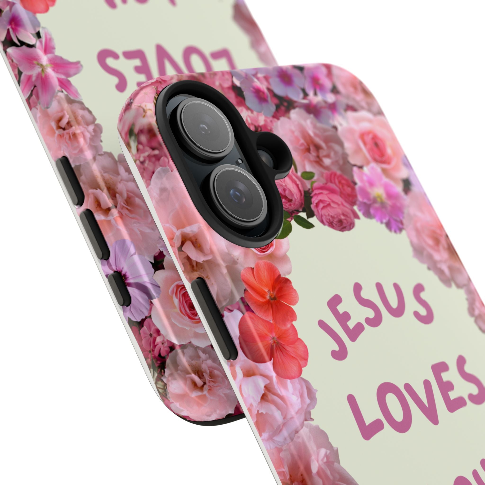 JESUS LOVES YOU Phone Case (Pink)