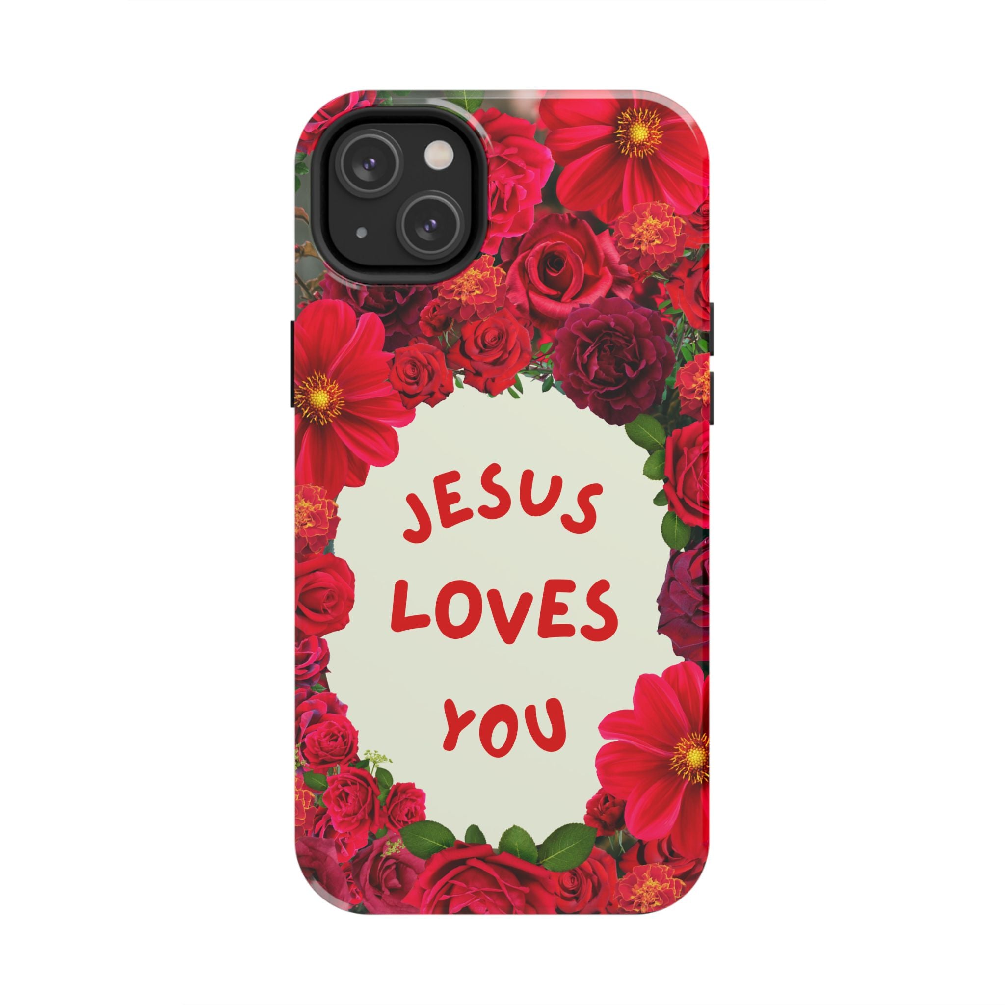 JESUS LOVES YOU Phone Case (Red)