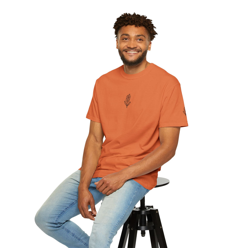 Christian Wheat Embroidered T-Shirt | Fall Comfort Colors Tee | Daily Bread Faith Shirt | Minimal Christian Fall Shirt