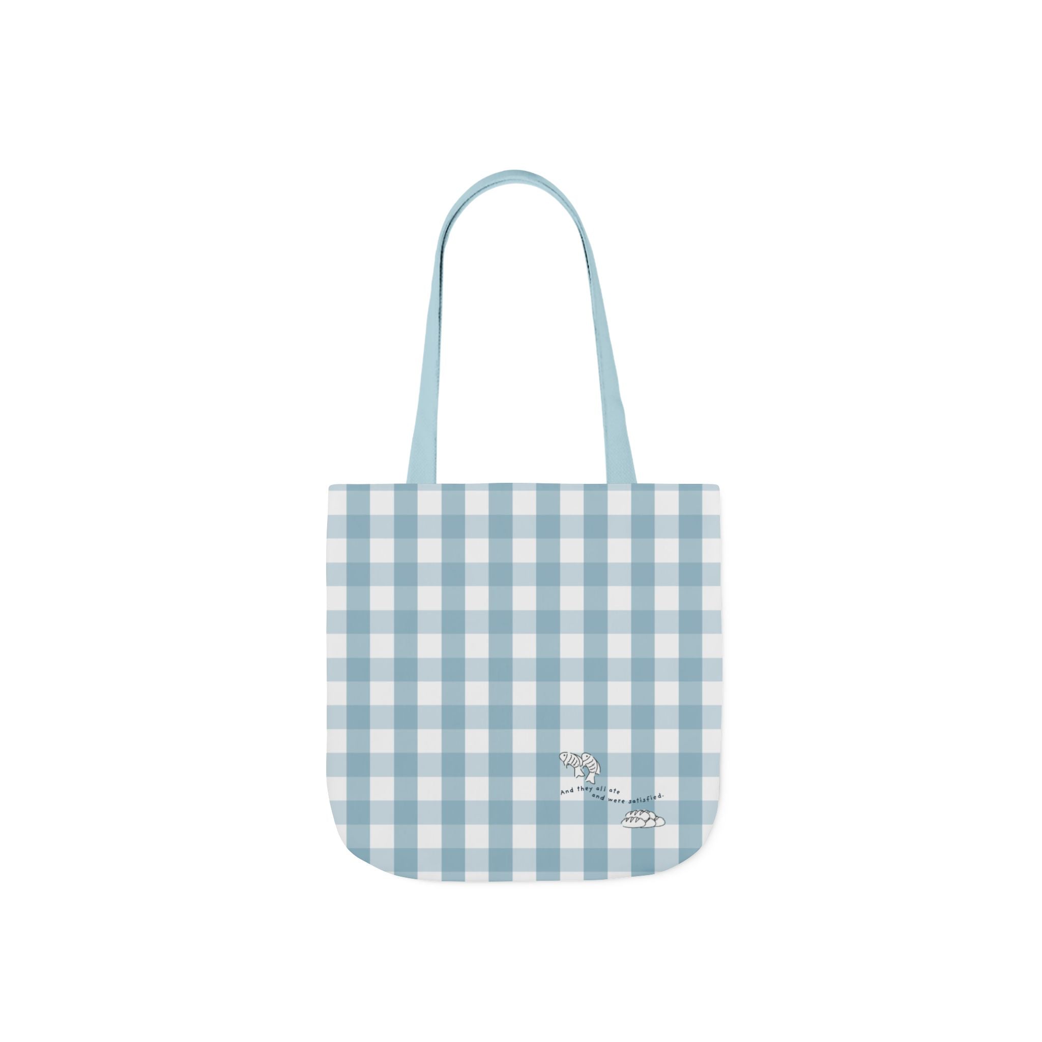 Christian Tote Bag | Fish & Loaves Bible Study Bag | Matthew 14:20 Canvas Tote | Church Bag | Everyday Faith Tote | Christian Gift
