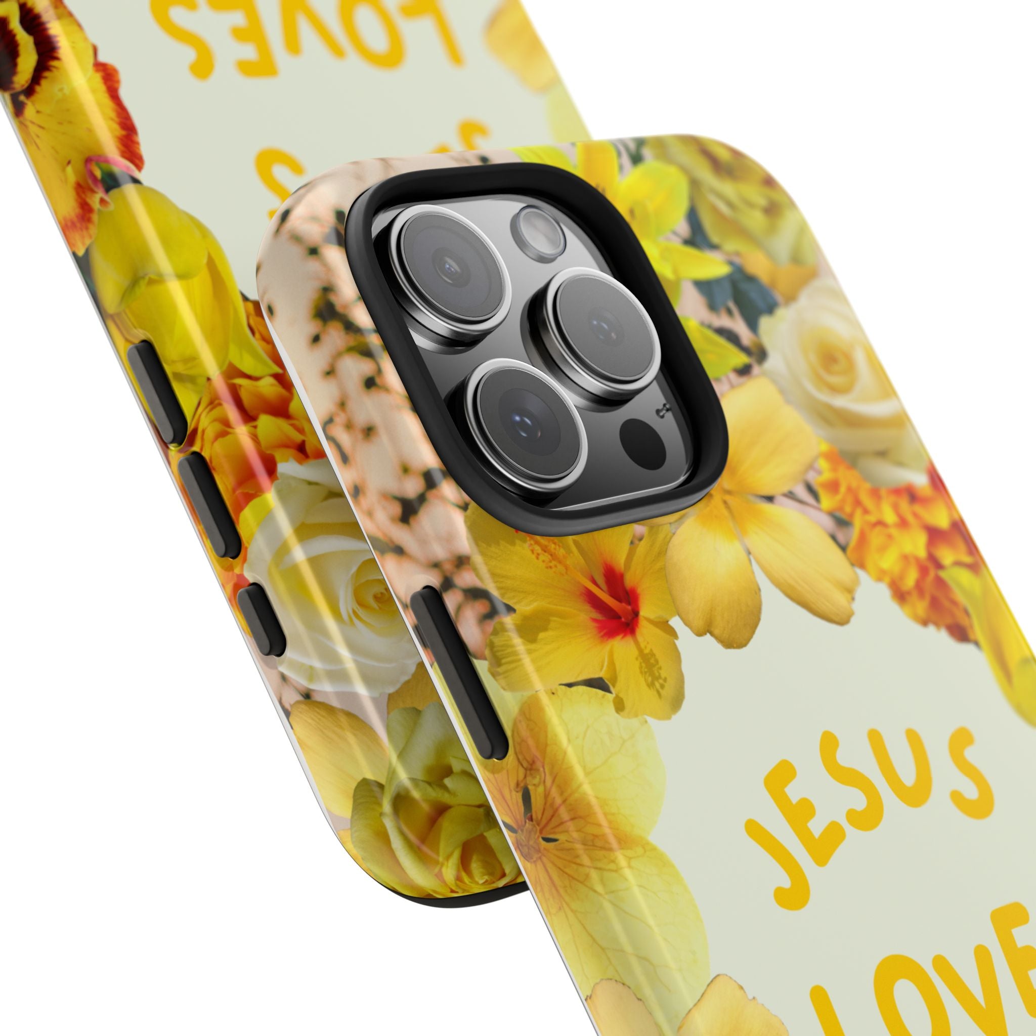 JESUS LOVES YOU Phone Case (Yellow)
