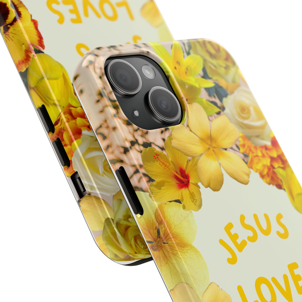 JESUS LOVES YOU Phone Case (Yellow)