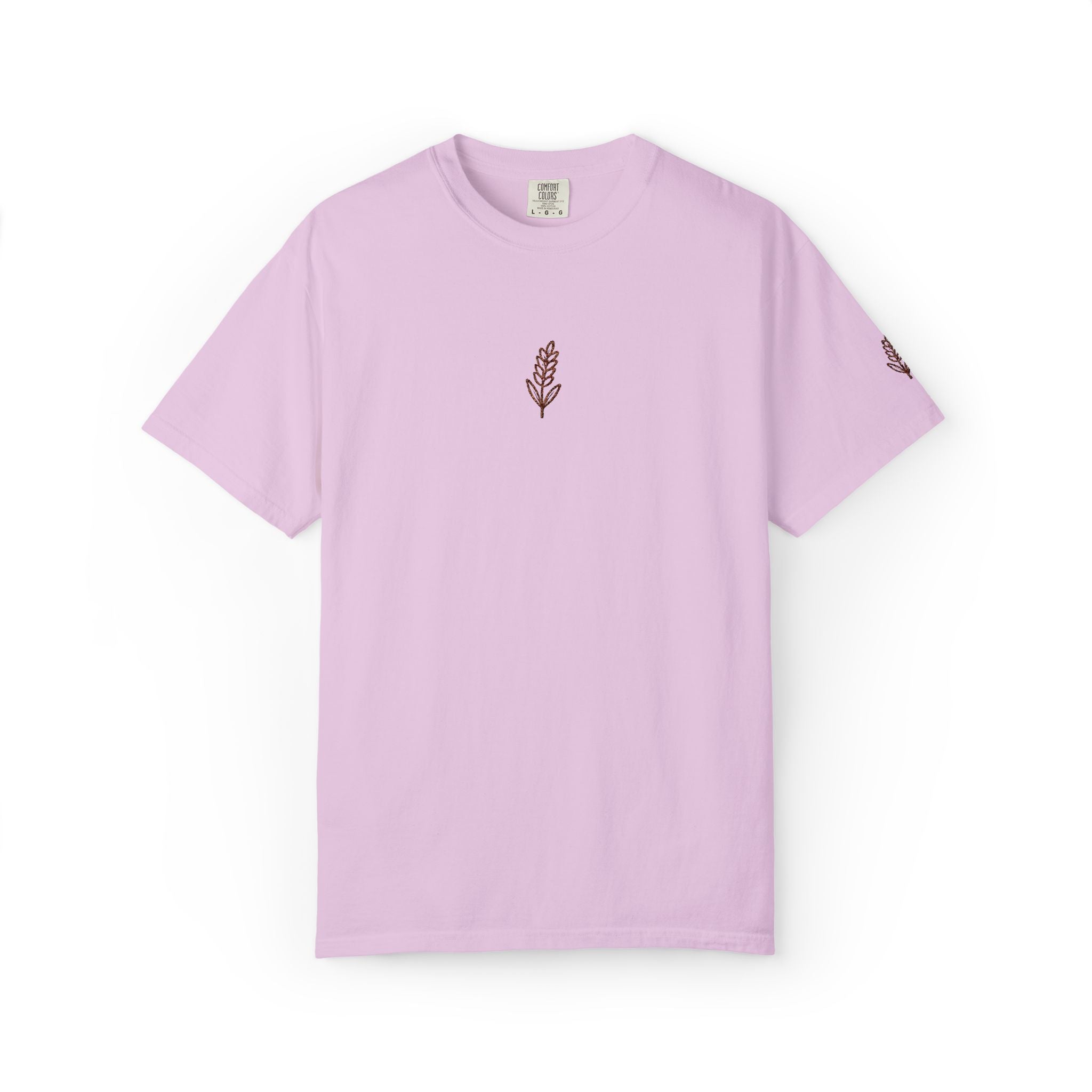 Christian Wheat Embroidered T-Shirt | Fall Comfort Colors Tee | Daily Bread Faith Shirt | Minimal Christian Fall Shirt
