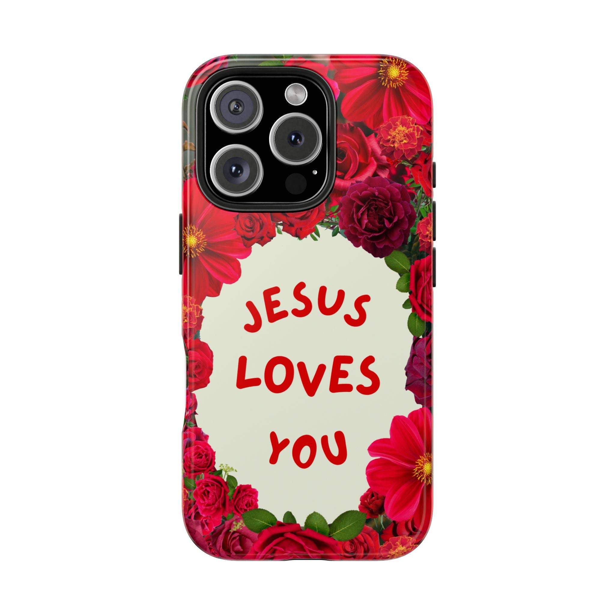 JESUS LOVES YOU Phone Case (Red)