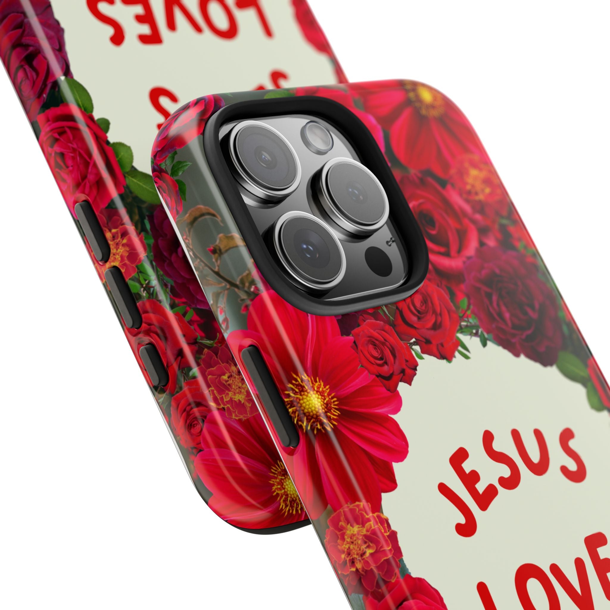 JESUS LOVES YOU Phone Case (Red)
