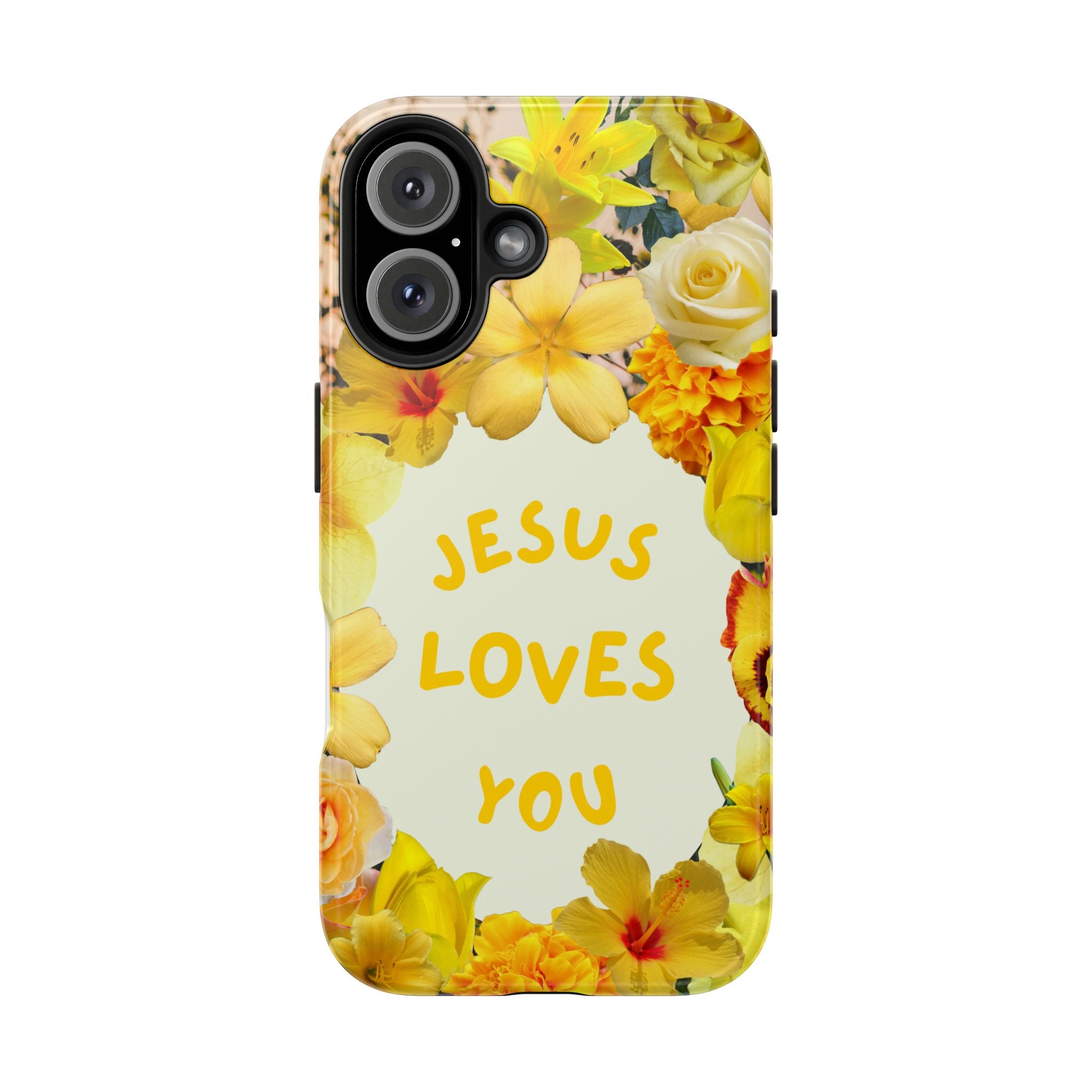 JESUS LOVES YOU Phone Case (Yellow)