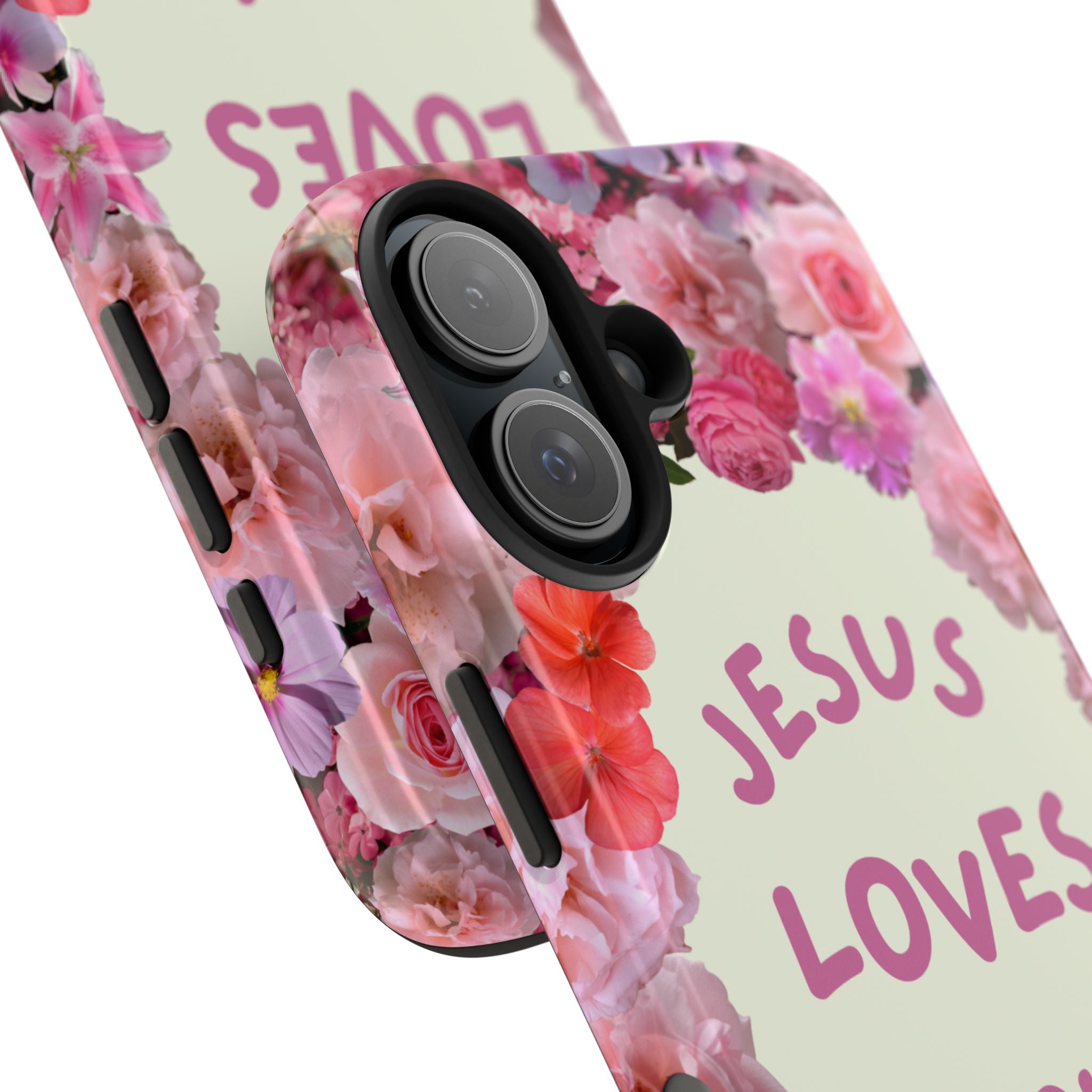 JESUS LOVES YOU Phone Case (Pink)