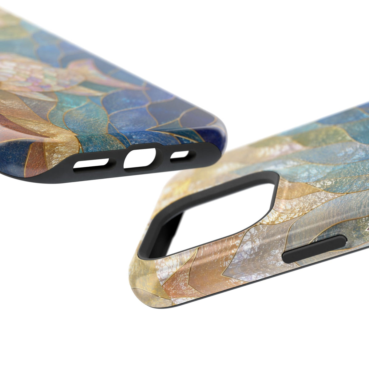 Fish Mosaic Magnetic Phone Case — Impact-Resistant Ocean Art