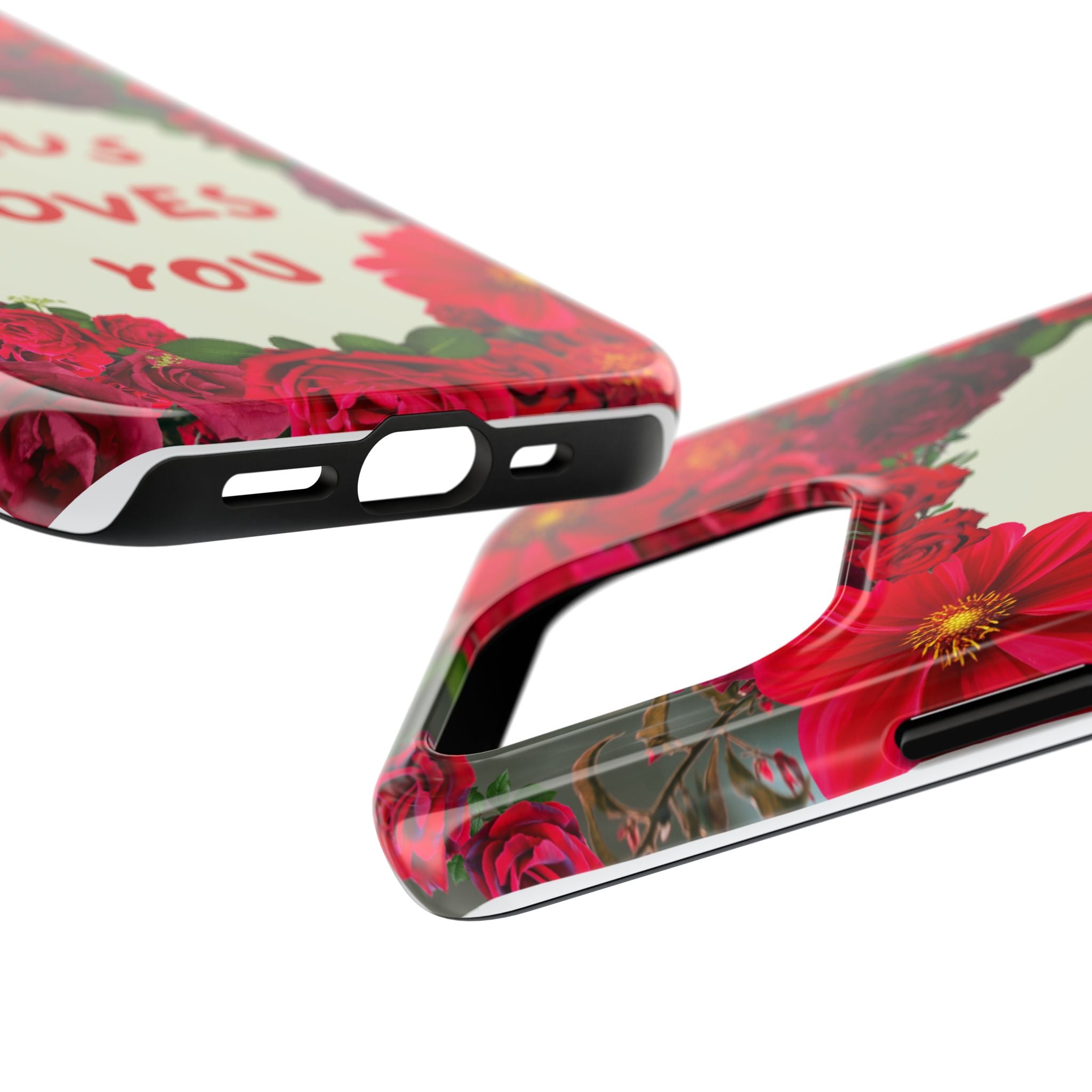 JESUS LOVES YOU Phone Case (Red)