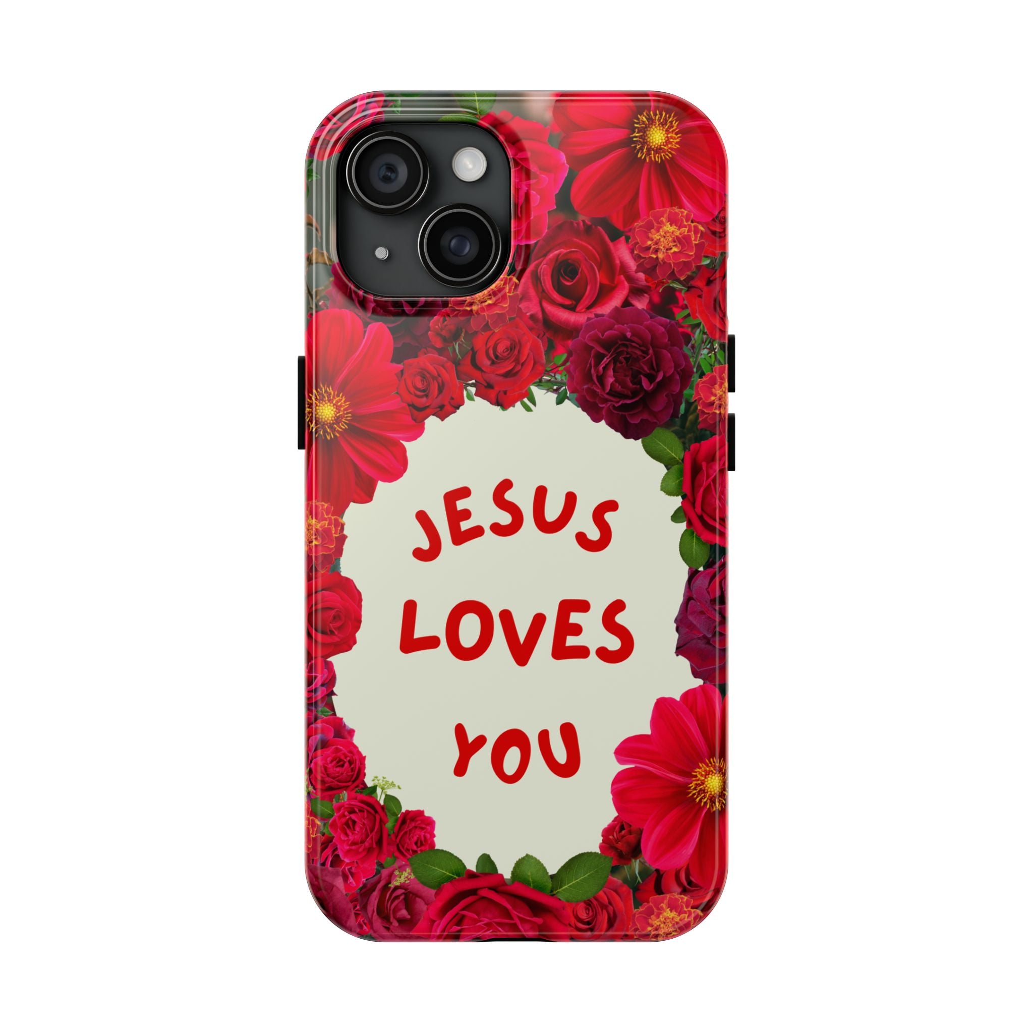 JESUS LOVES YOU Phone Case (Red)