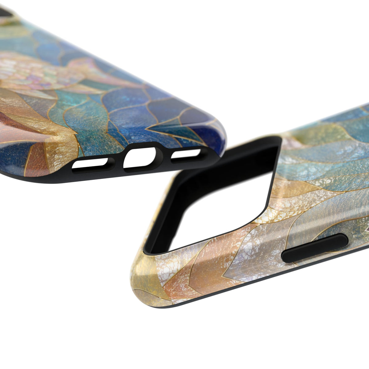 Fish Mosaic Magnetic Phone Case — Impact-Resistant Ocean Art