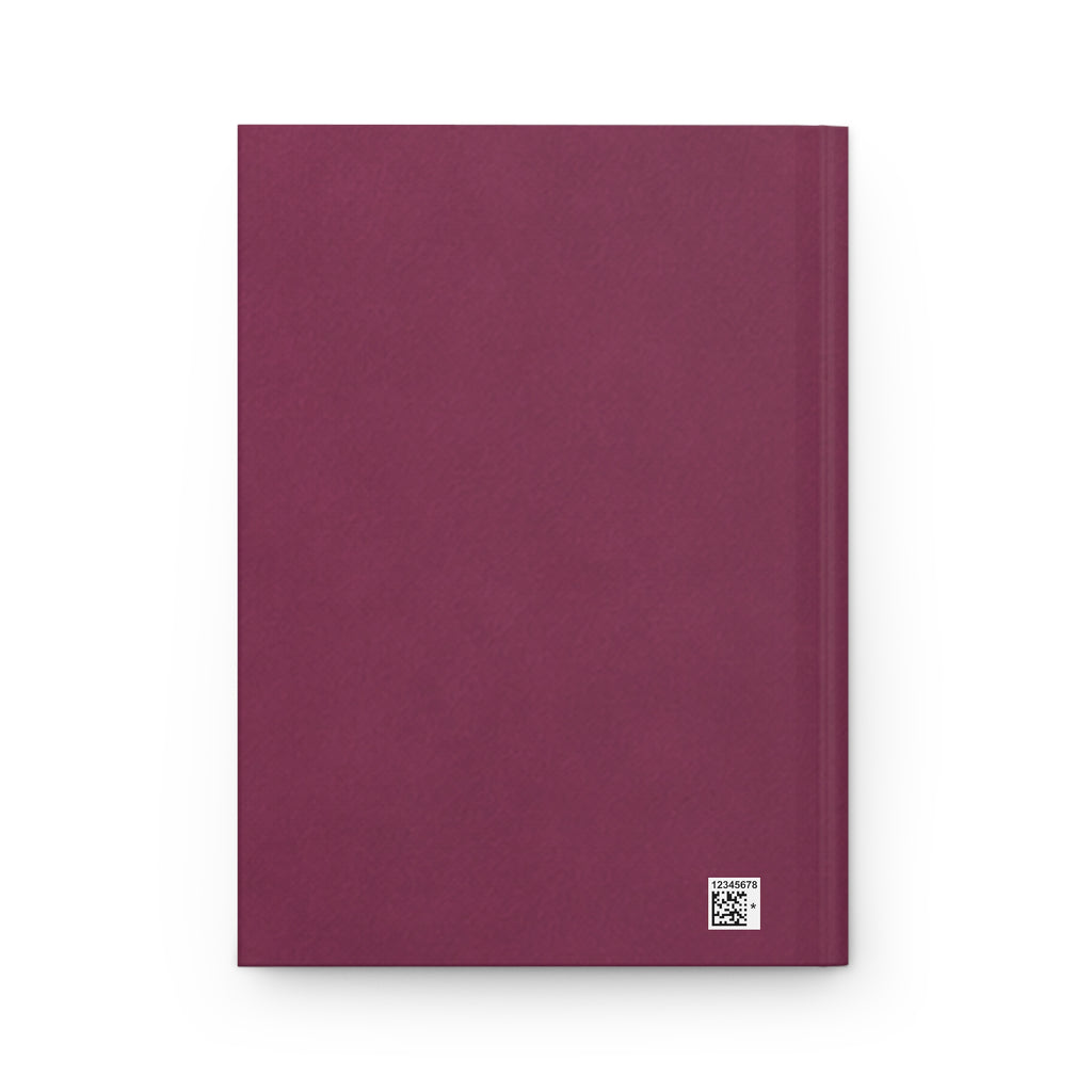 Matte Butterfly Journal, Plum Hardcover Notebook