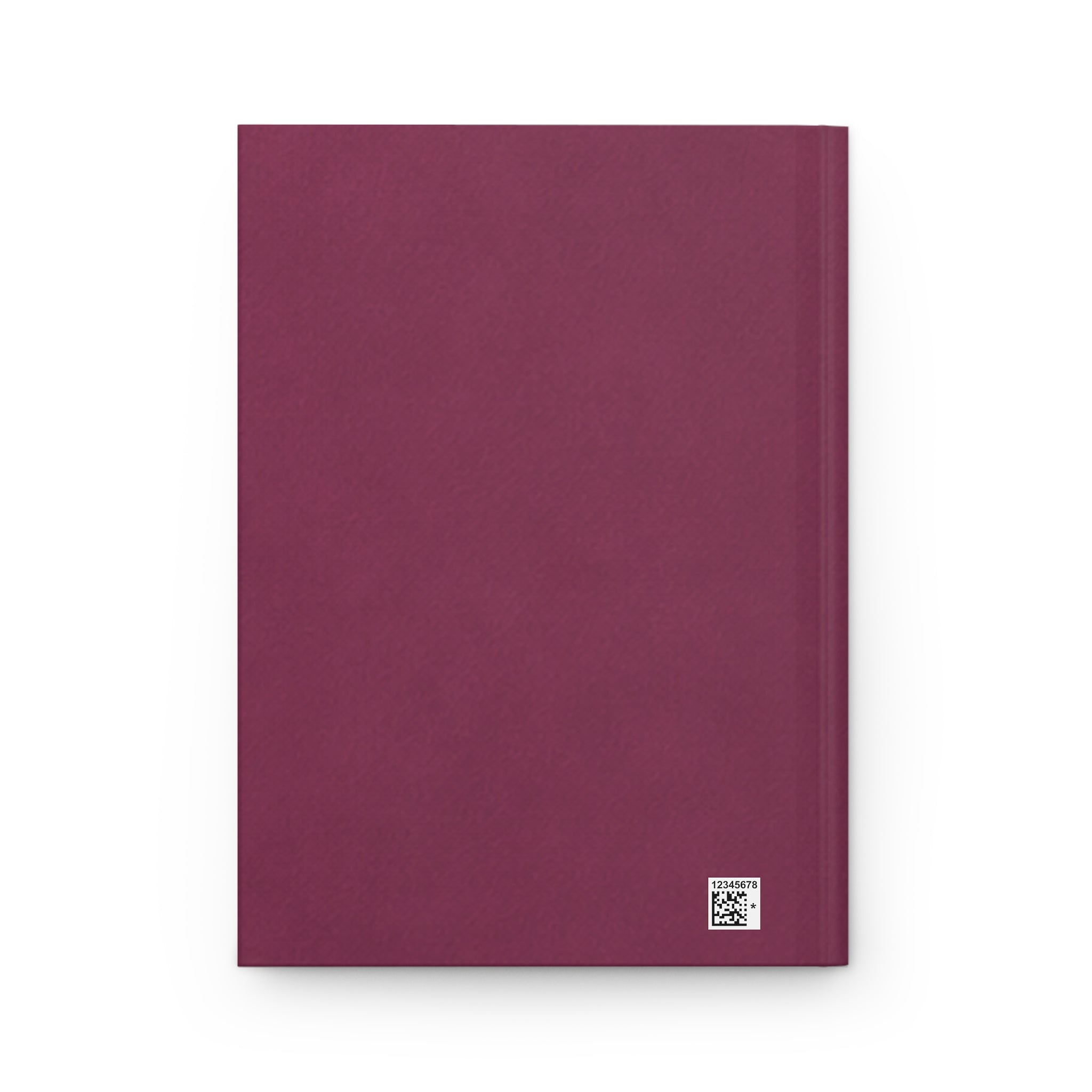 Matte Plum Butterfly Hardcover Journal — Notebook for Writing & Reflection