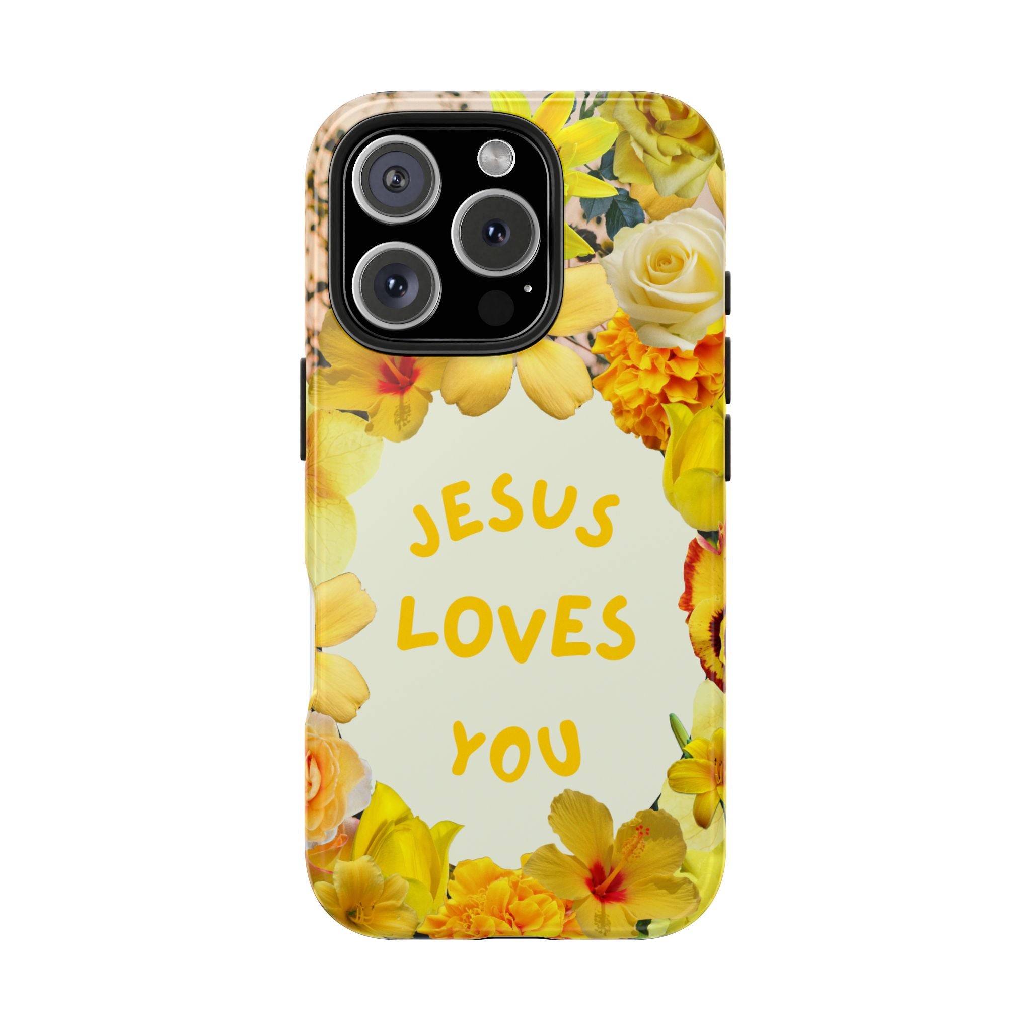 JESUS LOVES YOU Phone Case (Yellow)