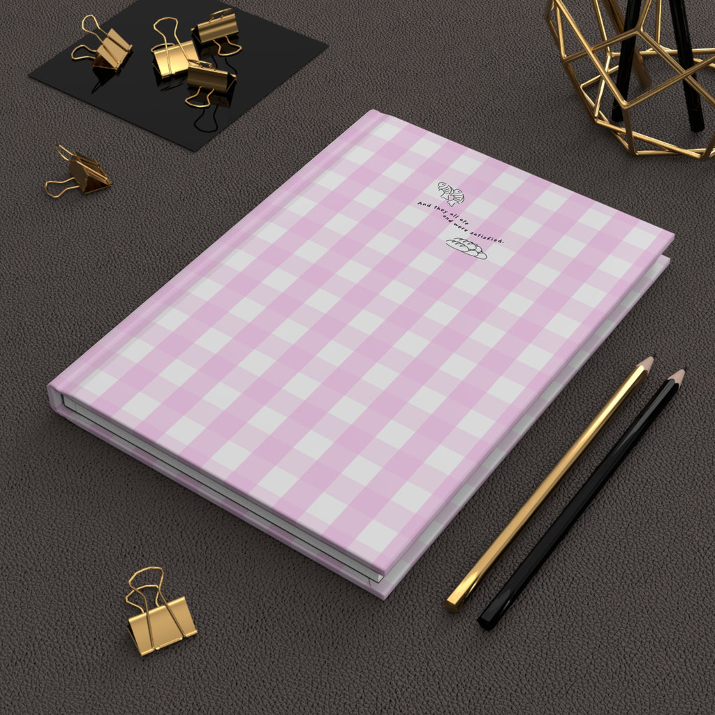 Pink Gingham Christian Journal | Matthew 14:20 Hardcover Notebook | Bible Study Journal | Faith Gift for Women | Prayer Journal | Christian Stationery