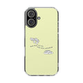 Clear Magnetic Phone Case Fish and Loaves iPhone Case, Butter Yellow Coastal Faith Cover