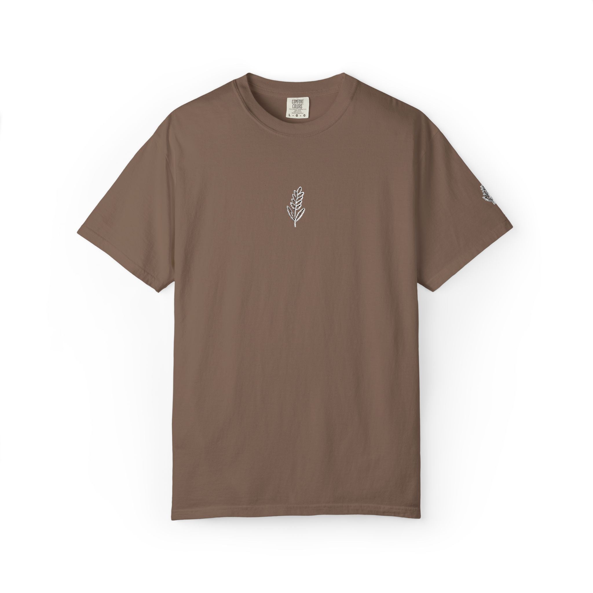 Christian Wheat Embroidered T-Shirt | Fall Comfort Colors Tee | Daily Bread Faith Shirt | Minimal Christian Fall Shirt