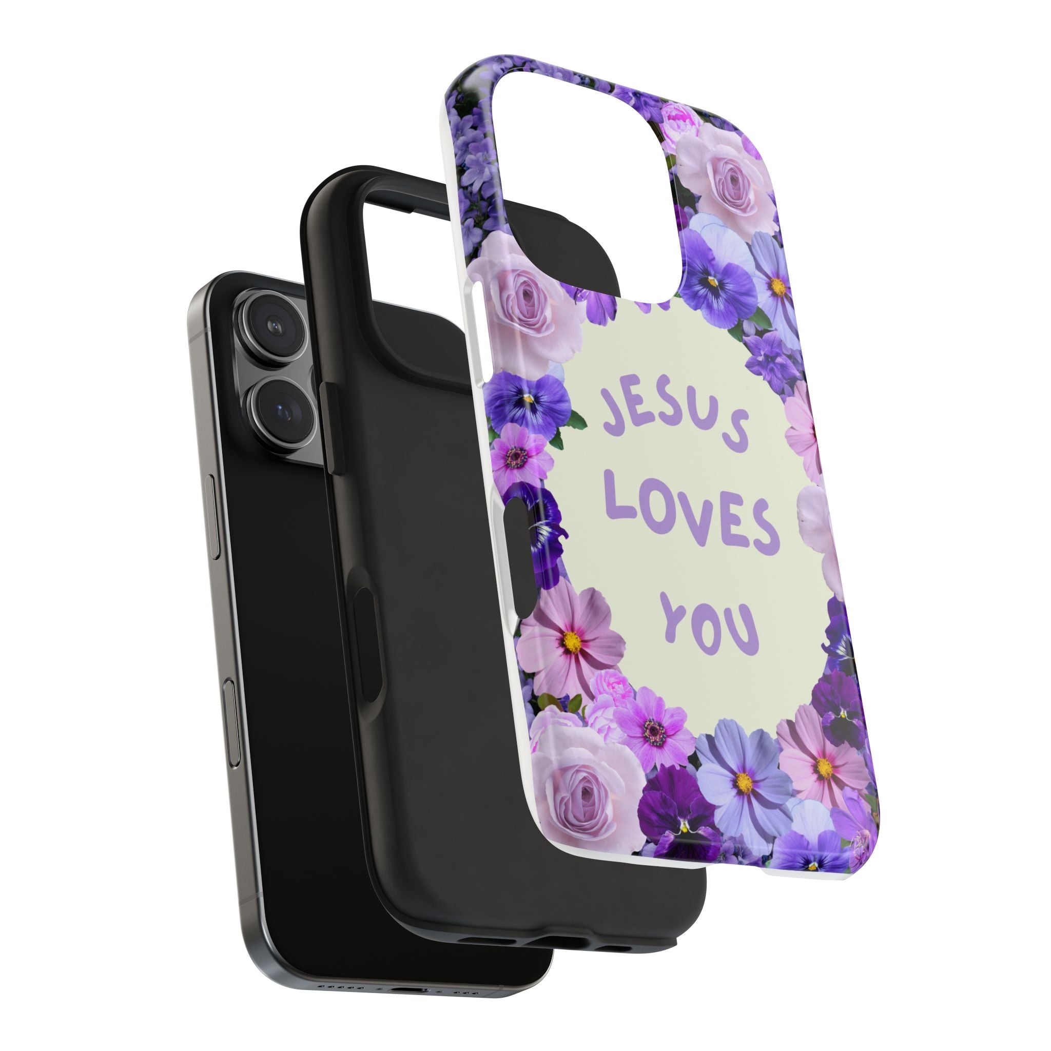 JESUS LOVES YOU Phone Case (Purple)