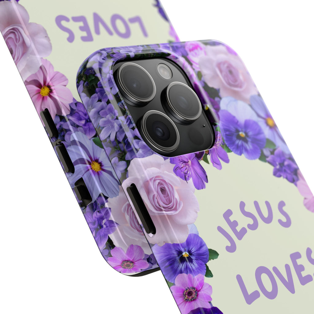 JESUS LOVES YOU Phone Case (Purple)